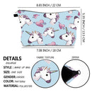 FUDEAM Polyester Unicorn Sloth Print Pattern Women Travel Storage Bag Toiletries Organize Cute Cosmetic Bag Portable Make Up Bag