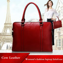 New Genuine Leather Briefcase For Woman Laptop Computer Bag Women&