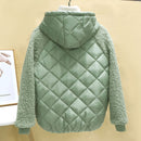 Thin light Down Cotton Jacket Female Short Coat Autumn Winter Women&