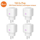 WIFI smart plug 16A EU WiFi Socket  With Timing APP Control,Compatible Alexa Google Home