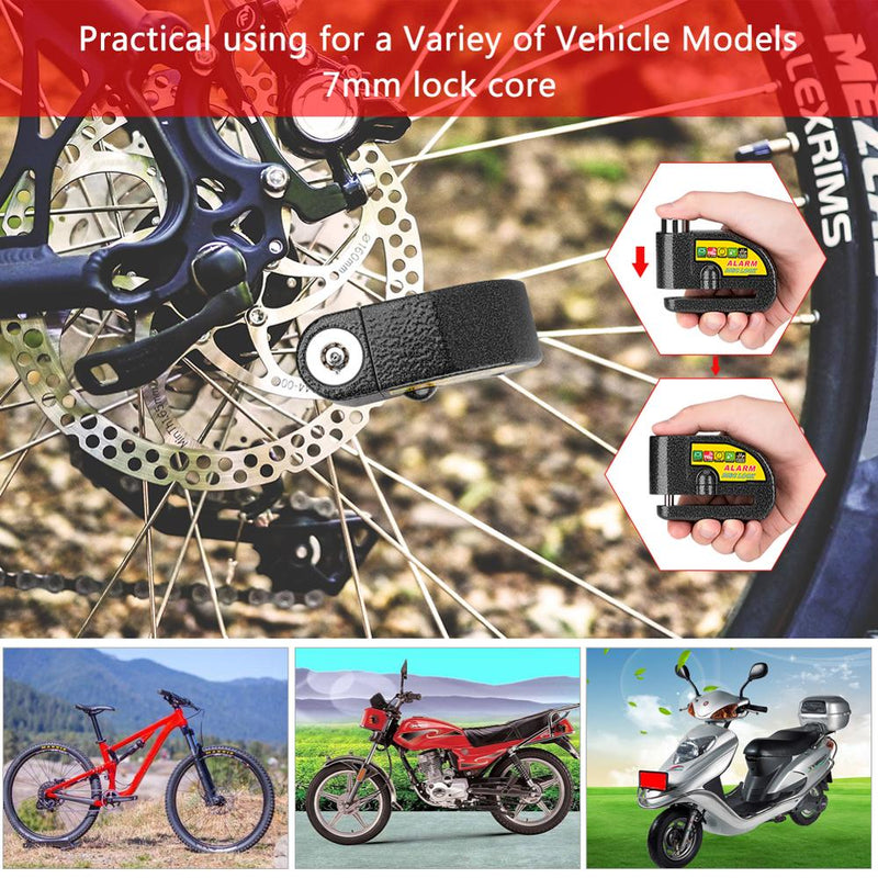 Candado antirrobo impermeable para Moto, bloqueo de seguridad para ciclismo, Control de vibración, alarma de 110db, alarma para bicicleta y motocicleta