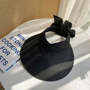 Oversize Straw Bucket Hat Women Bow Women's Summer Visor Cap 2022 Fashion Fishing Hat Bob Men's Panama Hats bone feminino MZ015