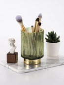 Nordic Home Dressing Table Decoration Makeup Storage Box Organizer Cosmetic Containers Glass Pen Holder Caja De Cosmeticos