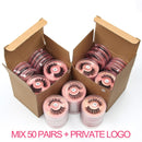 Wholesale Items Lashes Eye Bulk Lots 4/10/50/100 PCS Natural Long False Eyelashes Fluffy Wispy Faux 3D Mink Lashes Soft Handmade