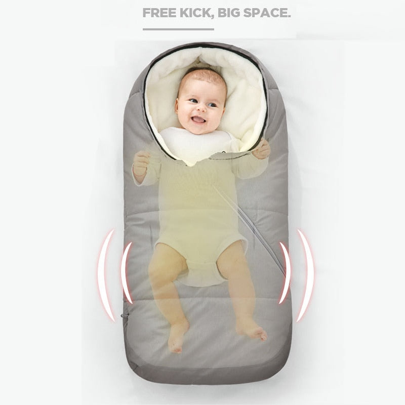 Neugeborenes Baby Winter Warme Schlafsäcke Infant Button Swaddle Wrap Swaddling Kinderwagen Wrap Kleinkind Decke Kinder Schlafsäcke