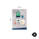 Nordic Hanging Wood Poster Calendar Hanger Frame Bread Fruit Posters Prints Wall Pictures for Home Living Room Kitchen Wall Art