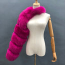 Fur Sleeve Women Fashion Luxury Real Fox Fur Coat Single Sleeve New Arrival