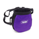 Bolsa de tiza para escalada en roca con cinturón y bolsillo con cremallera para Fitness GYM Levantamiento de pesas Caza Boulder Magnesia Saco Color negro