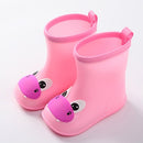 Children Rain Boots Rubber Boots Kids Water Shoes PVC Baby Cartoon Waterproof  Non-slip  Warm Winter