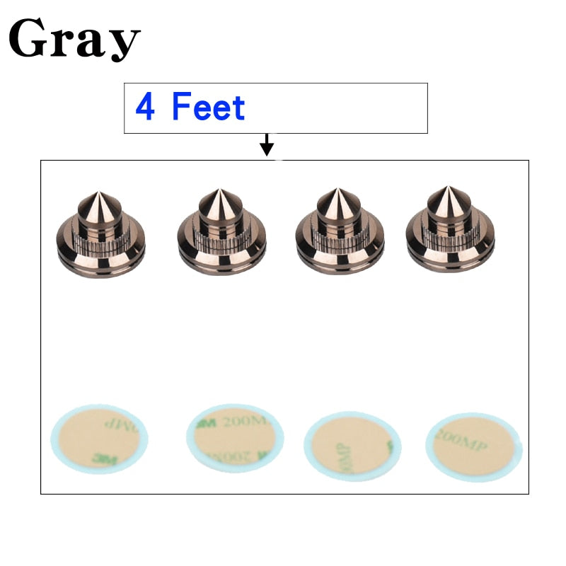 HIFIDIY LIVE 4 Sets or 4 PCS speakers Stand Feet Foot Pad Pure copper silver loudspeaker box Spikes Cone Floor Foot Nail M28*26