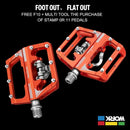 RACEWORK Mtb Pedals for Bicycle Clip Automatic Pedals Platform Mountain Bike Mixed Footrest Double Function Power Meter Pedalen