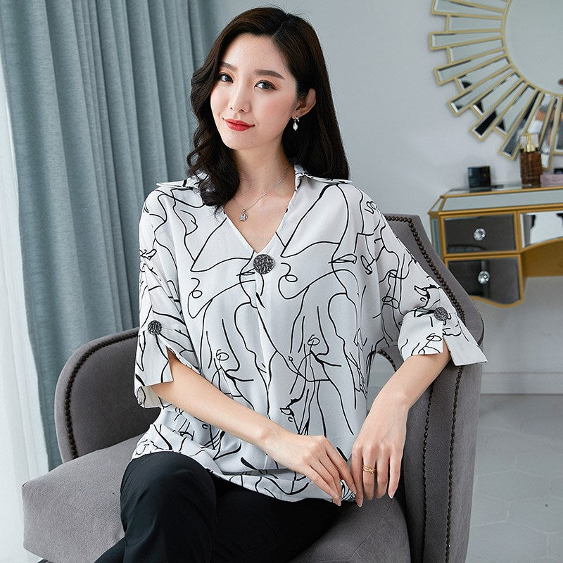 Women&#39;s t-shirts Overweight Plus Size Women Clothing Summer Style Chiffon Shirt Top Tee Woman Tees Tops Oversize Women&#39;s t-shirt