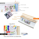 Chenistory Painting By Numbers Kits For Kids Beginner Purple Flower Paints Diy Gift For Modern Home Wall Artwork Room Decors