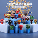 24 pcs/set 4cm little Super Hero Iron Spider PVC cute little Hero action toy figures dolls birthday christmas gift Avenger