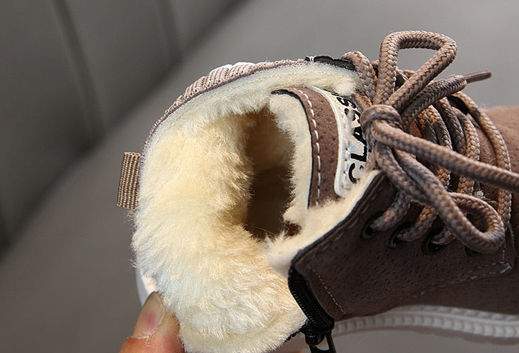 Baby Girls Boys Winter Boots Infant Toddler Plush Boots  Boots Soft bottom Non-slip Children Kids Outdoor Cotton shoes