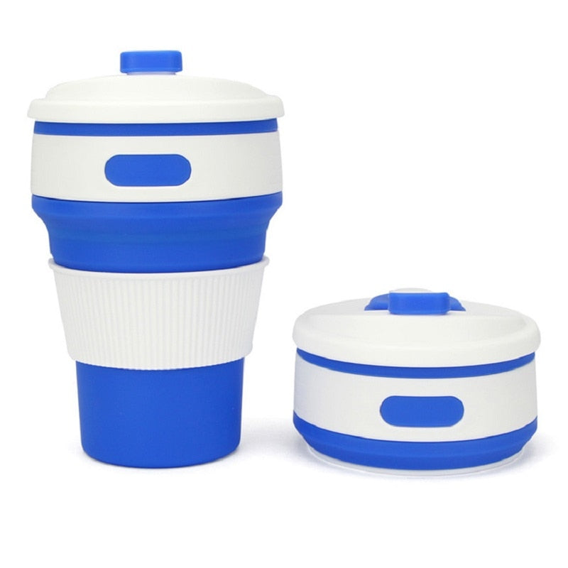 Coffee Mugs Travel Collapsible Silicone Cup Folding Water Cups BPA FREE Food Grade Drinking Ware Mug Tea Coffee Cups