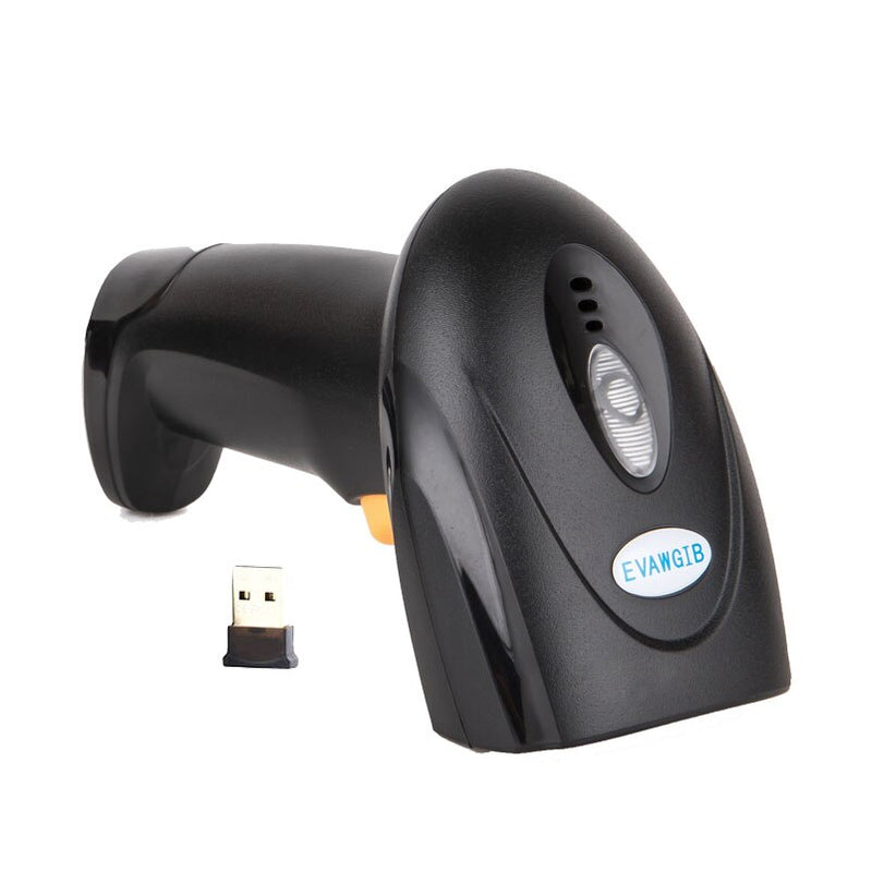 wireless barcode reader Cheapest 1D CCD high quality with long range handheld barcode scanner EVAWGIB USB interface 2.4GHz