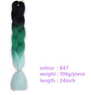 Black Star Hair Ombre Jumbo Braiding Hair Extensions 24 Inch Twist Braids Synthetic Hair Fiber for Twist Braiding for Women