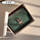 Classic Crossbody Bag Genuine Leather Box Tofu Shoulder Bag for Women 2021 Adjustable Luxury Design Flap Crossbody Bag with Lock