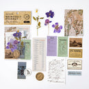 Journamm 15pcs Vintage Cards for Phone Deco Retro Stationery Supplies Plant Paper Junk Journal Label Scrapbooking Material