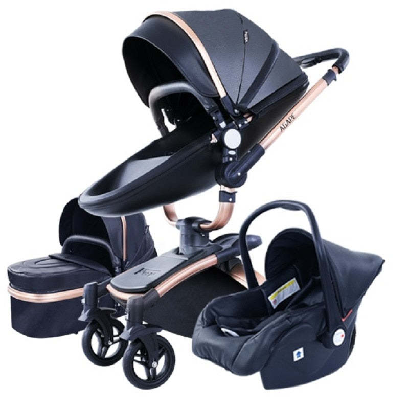 Cochecito de bebé de lujo 3 en 1, triciclo, andador de bebé, cochecito de paisaje alto, cochecitos plegables, carrito de bebé, cochecitos para niños