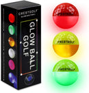 Crestgolf Flashing Golf Ball Night Glow Flash Light Glow LED Golf Ball-Seis colores para su elección