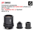 DT SWISS FreeHub dt240 350 1700 Caps MTB Bicycle Hubs Converters Mountain Bike End  Adapter QR Or THRU  Adaptor HG/XD/MS BOOST