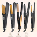 Professional Hair Straightener Curler Titanium Ceramic Heating Plate Flat Iron Hair Styling Curling Iron hair Straighting