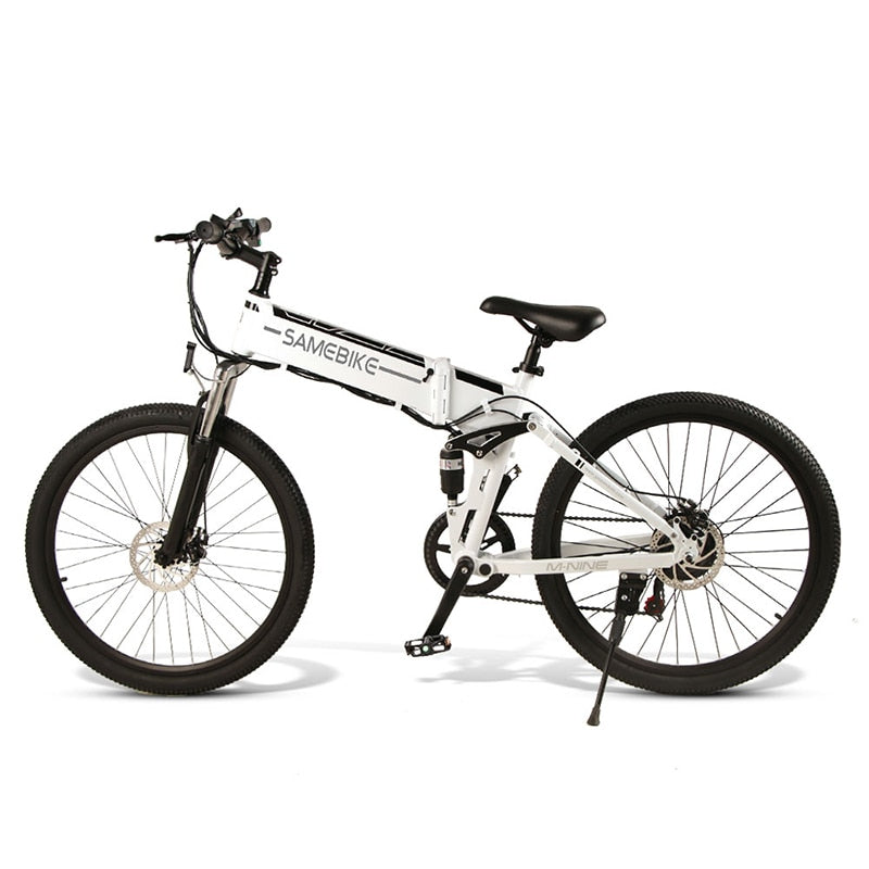 Samebike LO26 48V 500W Elektrisches Mountainbike Faltbares Ebike Eu-Stecker Elektrofahrrad 26-Zoll-Reifen 10Ah Li-Ion-Akku Moped-Fahrrad