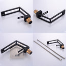 ELLEN Hot Cold Waschbecken Wasserhahn Schwarz Deck Montiert Wassermischer Wasserhähne Badezimmer Kran Wasserhahn Torneira ELF1409