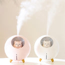 Cute Planet Cat Air Humidifier Ultrasonic Aroma Diffuser with Romantic Color LED Light USB Mini Humidificador Diffusor Fogger