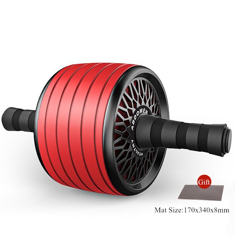 Gimift Abdominals Exercise Wheel Wider AB Roller  Noiseless Abdominal Core Muscle Building Workout Gym Home Fitness Equipment