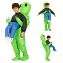 Kids Dinosaur Inflatable Costume Boys Girs Jumpsuit Boysuit Child Alien Cosplay Costume Purim Halloween Party Suit Clothes