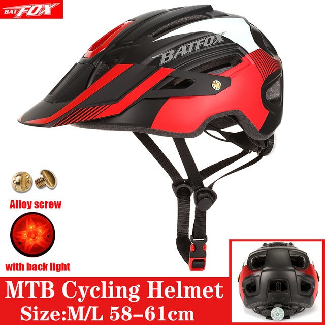 2022 New Batfox Bicycle Helmet for Adult Men Women MTB Bike Mountain Road Cycling Safety Outdoor Sports Safty Helmet