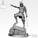 1/24 Resin Figure Kits warrior resin skeleton model self-assembled TD-2091