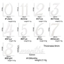 14 tarjetas de hito del mes de madera para fotografía de recién nacido, accesorios de fotografía conmemorativos mensuales hechos a mano, sello de recuerdo para bebé