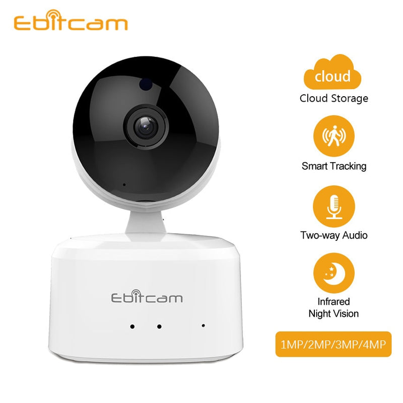 Ebitcam Security 360 CCTV-IP-Kamera PTZ 1080P 2K-Gesichtsbewegungserkennung PIR-Nachtsicht-Überwachungsalarm Indoor-Wifi-Babyphone