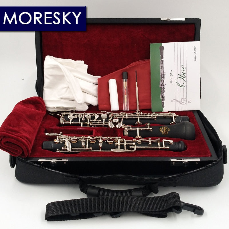 MORESKY Professional C Key Oboe Estilo semiautomático Cuproníquel Plata/Oro/Placa de níquel S01