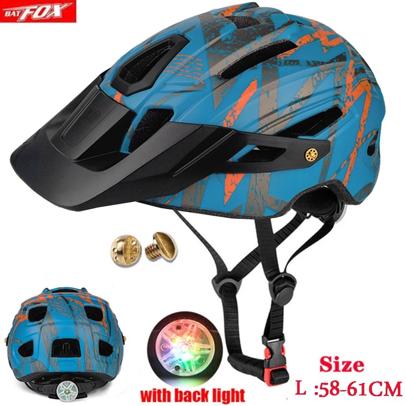 2022 New Batfox Fahrradhelm für Erwachsene Männer Frauen MTB Bike Mountain Road Radfahren Sicherheit Outdoor Sports Safty Helm