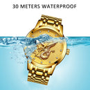 LIGE, relojes para mujer, reloj de moda para mujer, reloj clásico para mujer 2022, reloj de pulsera dorado de cuarzo con diamantes de marca de lujo, regalo para mujer + caja