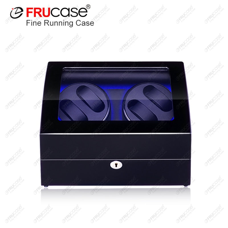 FRUCASE Watch Winder for Automatic Watches New Version 4+6 Wooden Watch Box Watches Storage Collector