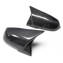 2 pieces Rearview Mirror Cover Cap Carbon Black for BMW Series 1 2 3 4 X M 220i 328i 420i F20 F21 F22 F23 F30 F32 F33 F36 X1