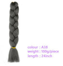 Black Star Hair Ombre Jumbo Braiding Hair Extensions 24 Inch Twist Braids Synthetic Hair Fiber for Twist Braiding for Women