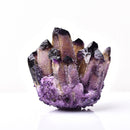 Racimo de cristal Natural amatista espécimen Mineral amarillo verde púrpura cuarzo Reiki piedra curativa cristales crudos decoración del hogar