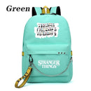 New Stranger Things backpack HELLFIRE Multifunction USB Charging Travel Canvas Student Backpack For Teens Boys Girls School Bag