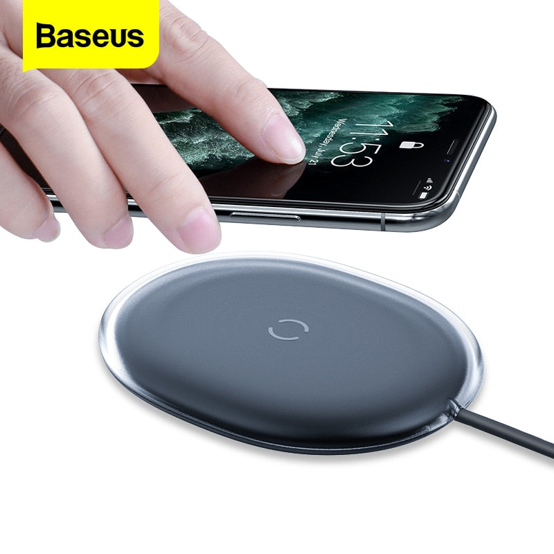 Baseus 15W Qi Wireless Charger For iPhone 11 Pro 8 Plus Induction Fast Wireless Charging Pad For Airpods Pro Samsung Xiaomi mi 9