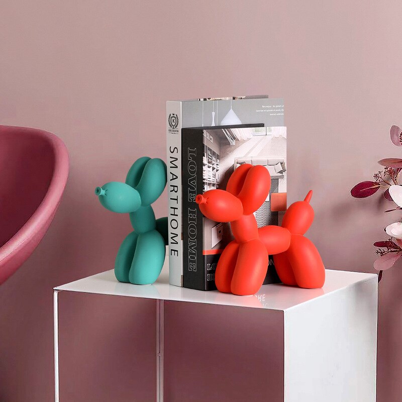 Nordic Creative Balloon Dog Home Decorations Living Room Bedroom TV Cabinet Adornment Cute Resin Animal Desktop Ornaments Gift