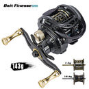 GBC200 142g ultraligero fibra de carbono BFS Baitcasting carrete de pesca carrete doble cebo de pesca carrete de fundición suave carrete de pesca UL