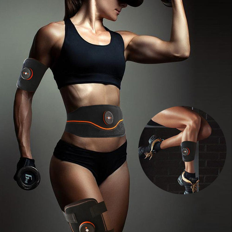 Nuevo entrenador Abdominal EMS inteligente recargable, estimuladores musculares eléctricos, cinturón adelgazante corporal con vibración, entrenamiento para quemar grasa