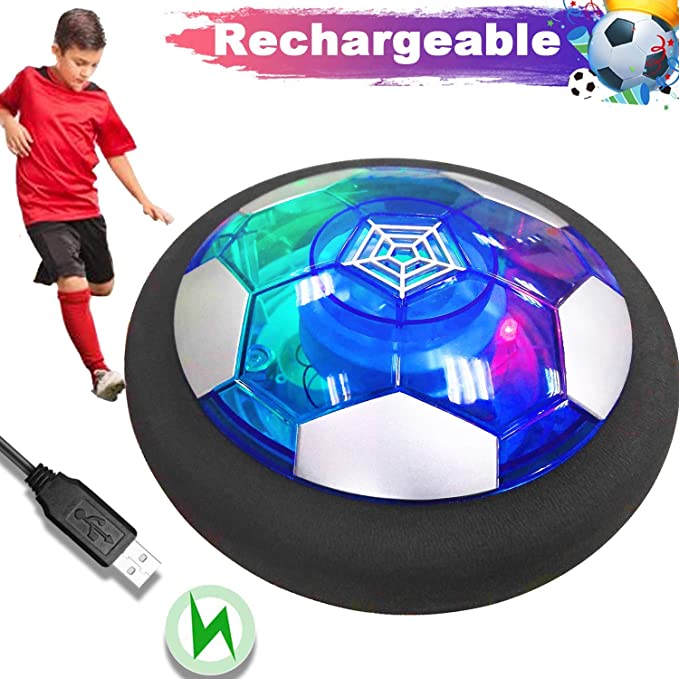 Air Power Hover pelota de fútbol luz intermitente pelota Air Power fútbol juguetes juego en casa deslizamiento fútbol estrés interior pelotas niño regalo